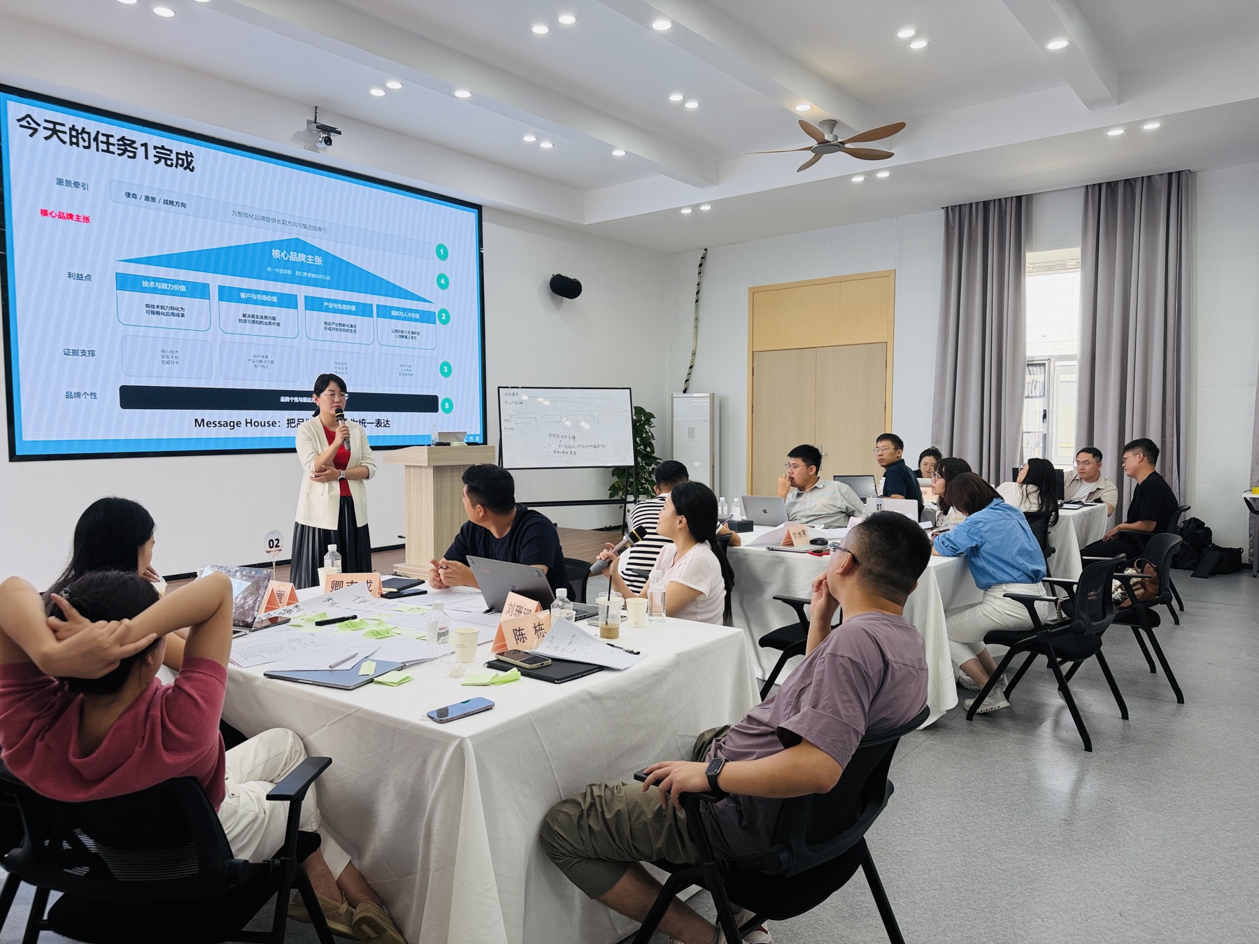 三一重工品牌建设工作坊 2026 年 9 月 27 日长沙培训现场